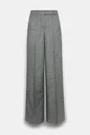 Dorothee Schumacher Wide Leg Pants In Virgin Wool In Gray