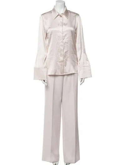 Pre-owned Dorothee Schumacher Wide Leg Pants In Purple