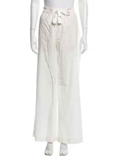 Pre-owned Dorothee Schumacher Wide Leg Pants In White