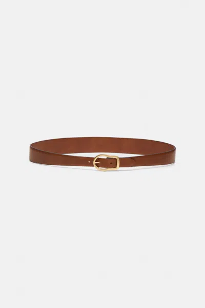 Dorothee Schumacher Wide To Thin Contour Belt In Black