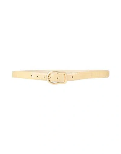 Dorothee Schumacher Woman Belt Beige Size 30 Leather In Sand