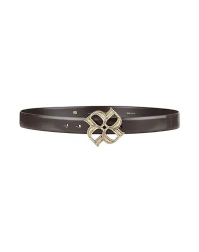 Dorothee Schumacher Woman Belt Dark Brown Size 38 Cow Leather