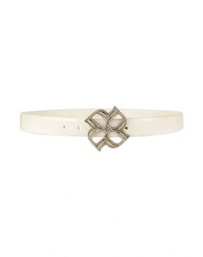 Dorothee Schumacher Woman Belt White Size 38 Cow Leather