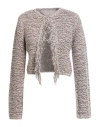 Dorothee Schumacher Woman Cardigan Dark Brown Size 4 Synthetic Fibers, Cotton, Wool, Polyester, Cash In Brown