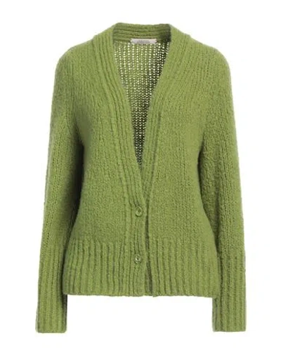 Dorothee Schumacher Woman Cardigan Green Size 2 Cashmere, Silk