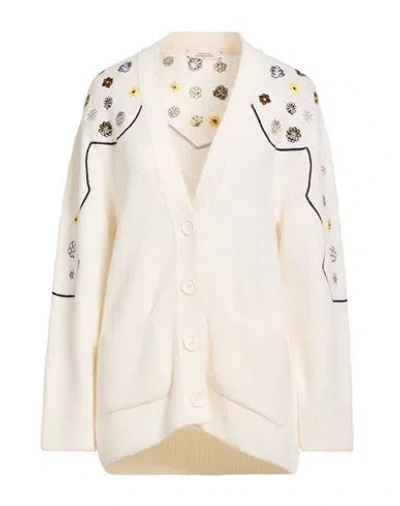 Dorothee Schumacher Woman Cardigan Ivory Size 4 Alpaca Wool, Polyamide, Wool, Elastane In White