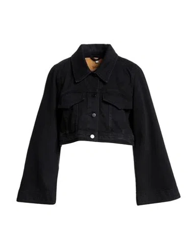 Dorothee Schumacher Woman Denim Outerwear Black Size 0 Cotton