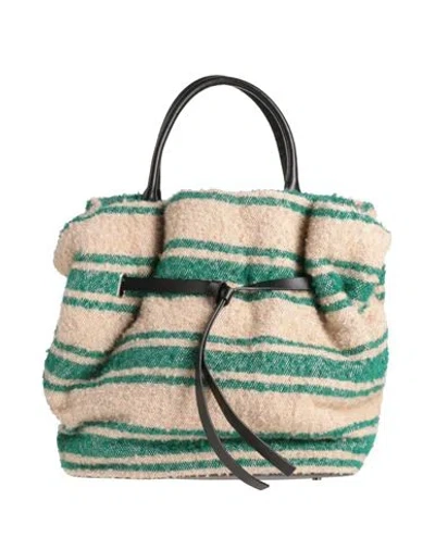 Dorothee Schumacher Woman Handbag Green Size - Cotton, Polyacrylic, Wool, Polyester