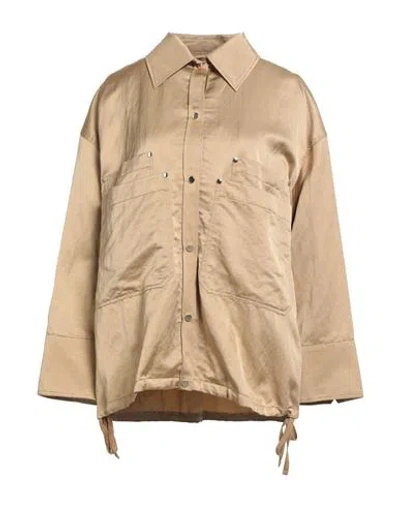 Dorothee Schumacher Woman Jacket Sand Size 4 Viscose, Hemp, Cotton In Gray