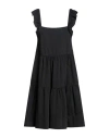 Dorothee Schumacher Woman Midi Dress Black Size 4 Cotton In Black