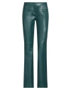 Dorothee Schumacher Woman Pants Deep Teal Size 2 Polyurethane, Polyester In Green