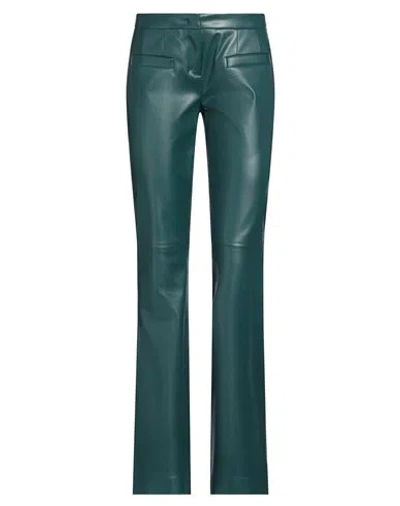 Dorothee Schumacher Woman Pants Deep Teal Size 2 Polyurethane, Polyester In Green
