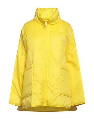 Dorothee Schumacher Woman Down Jacket Yellow Size 4 Polyamide