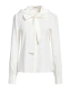 Dorothee Schumacher Woman Shirt Ivory Size 2 Acetate, Silk, Elastane