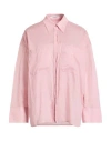 Dorothee Schumacher Transparent Fantasy Blouse In Light Rose In Pink