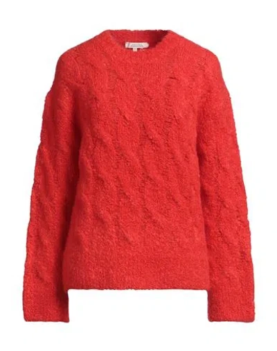 Dorothee Schumacher Woman Sweater Red Size 5 Mohair Wool, Wool, Polyamide, Elastane