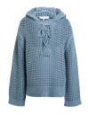 Dorothee Schumacher Woman Sweater Slate Blue Size 3 Cotton, Polyamide, Elastane In Blue