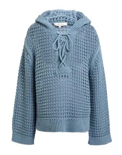 Dorothee Schumacher Woman Sweater Slate Blue Size 3 Cotton, Polyamide, Elastane