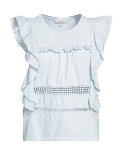Dorothee Schumacher Woman T-shirt Sky Blue Size 4 Cotton, Elastane
