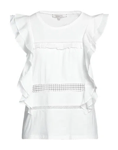 Dorothee Schumacher Woman T-shirt White Size 4 Cotton, Elastane