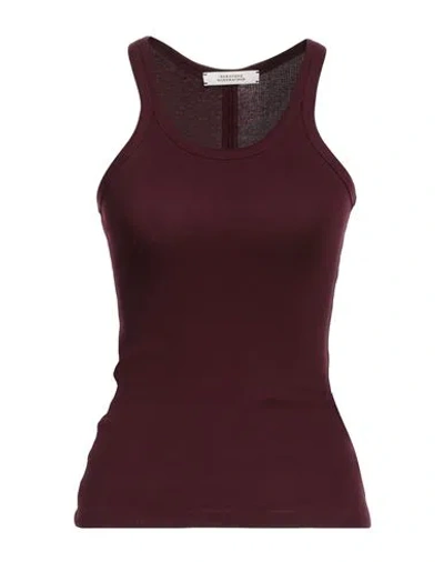 Dorothee Schumacher Woman Tank Top Burgundy Size 2 Cotton