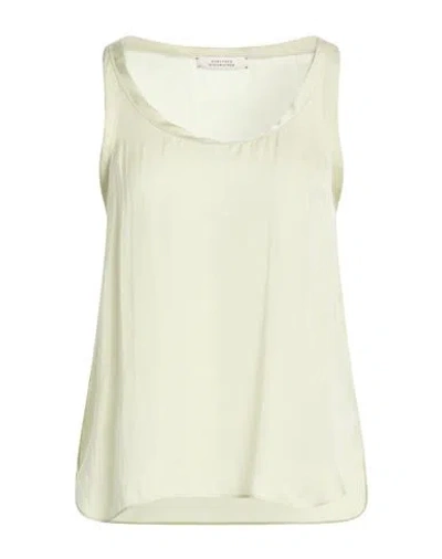 Dorothee Schumacher Woman Tank Top Light Green Size 3 Polyester In White