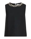 Dorothee Schumacher Sequin-embellished Sleeveless Blouse In Black