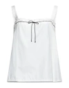 Dorothee Schumacher Woman Top White Size 4 Cotton In White