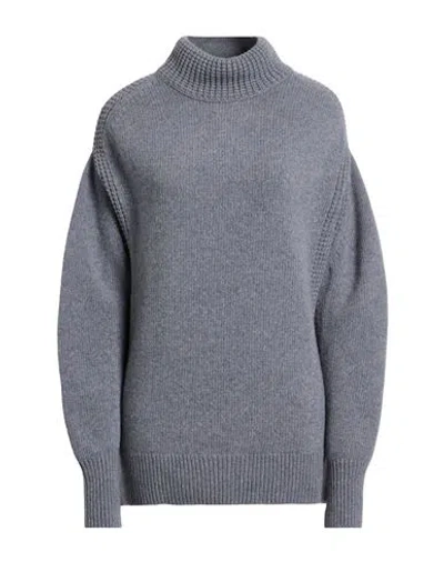 Dorothee Schumacher Woman Turtleneck Grey Size 4 Virgin Wool, Cashmere In Gray