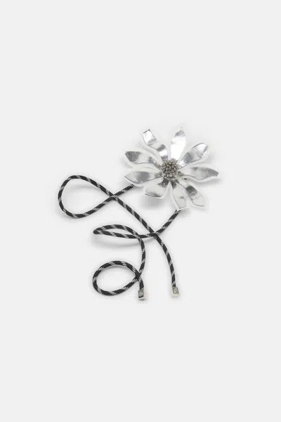 Dorothee Schumacher Flower-appliqué Cord Belt In Multi