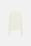 Dorothee Schumacher Linen Ribbed Cardigan In White