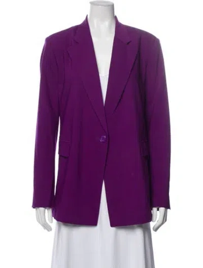 Pre-owned Dorothee Schumacher Wool Blazer In Purple