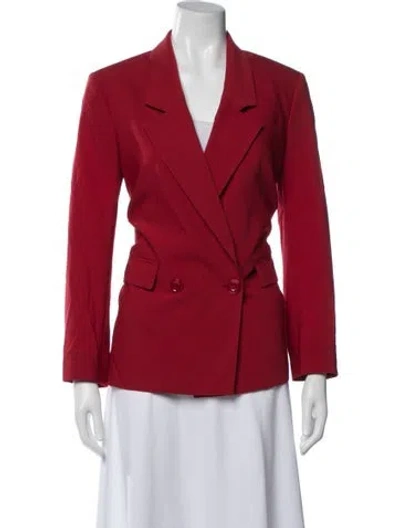 Pre-owned Dorothee Schumacher Wool Blazer In Red