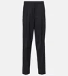 Shop Dorothee Schumacher Wool-blend Tapered Pants In Black