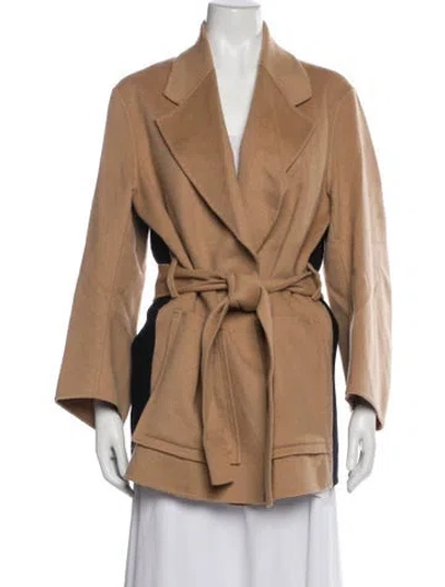 Pre-owned Dorothee Schumacher Wool Coat In Neutral