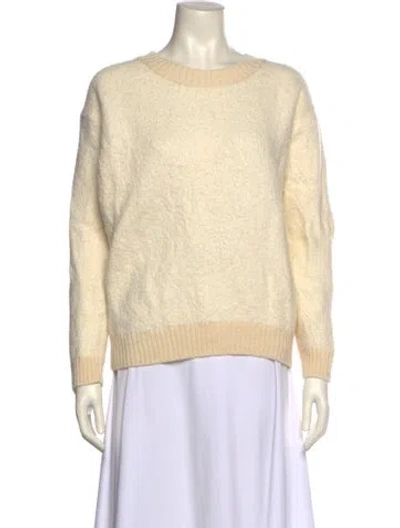 Pre-owned Dorothee Schumacher Wool Crew Neck Sweater In Neutral