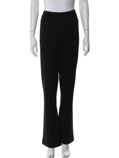 Pre-owned Dorothee Schumacher Wool Flared Pants In Black