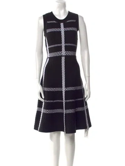 Pre-owned Dorothee Schumacher Wool Knee-length Dress W/ Tags In Black