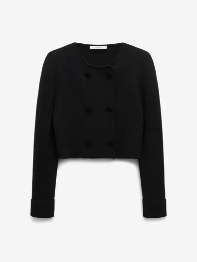 Dorothee Schumacher Sharp Ambition Double-breasted Jacket In Black