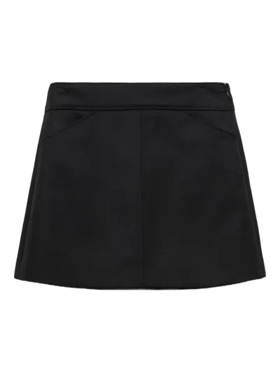 Dorothee Schumacher Wool Mini Skirt In Black