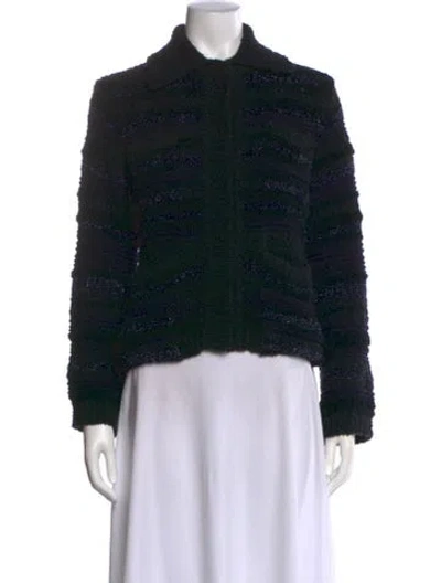 Pre-owned Dorothee Schumacher Wool Mock Neck Sweater In Black