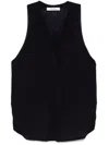 Dorothee Schumacher Gilet Style Top With Foil Print In Blue