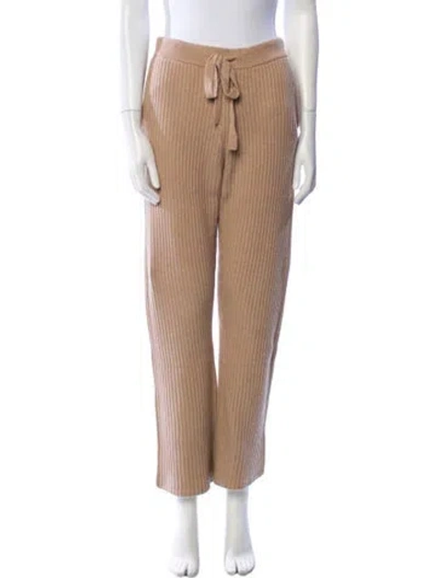 Pre-owned Dorothee Schumacher Wool Wide Leg Pants In Neutral