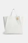Dorothee Schumacher Xl Tote Bag In Soft Calf Leather With D-ring Hardware In White