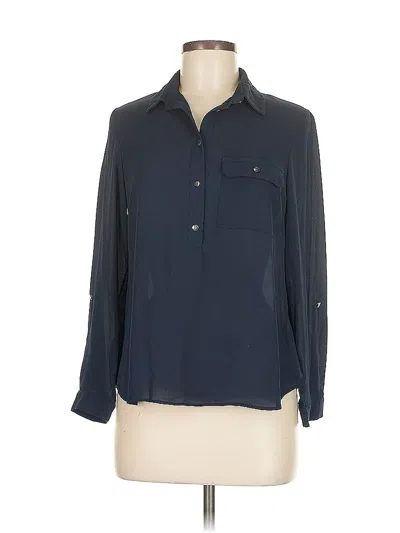 Pre-owned Dorothy Perkins Long Sleeve Blouse In Blue
