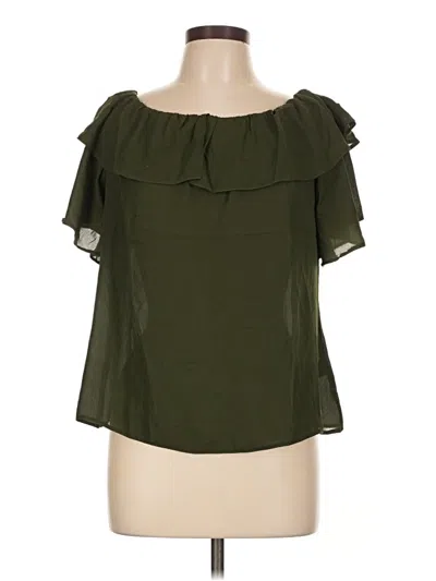 Pre-owned Dorothy Perkins Short Sleeve Blouse In Green