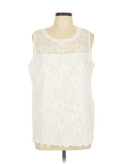 Pre-owned Dorothy Perkins Sleeveless Blouse In White