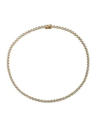 Pre-owned Dorsey 13.72ctw Synthetic Sapphire James Riviere Necklace, 16" In Multicolor