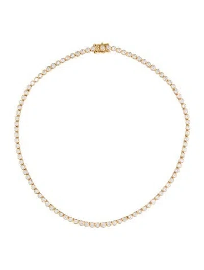 Pre-owned Dorsey 13.72ctw Synthetic Sapphire Tennis Necklace, 16" In Multicolor
