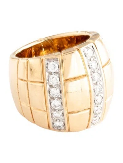 Pre-owned Dorsey 14k Lab Grown Diamond Cocktail Ring In Multicolor
